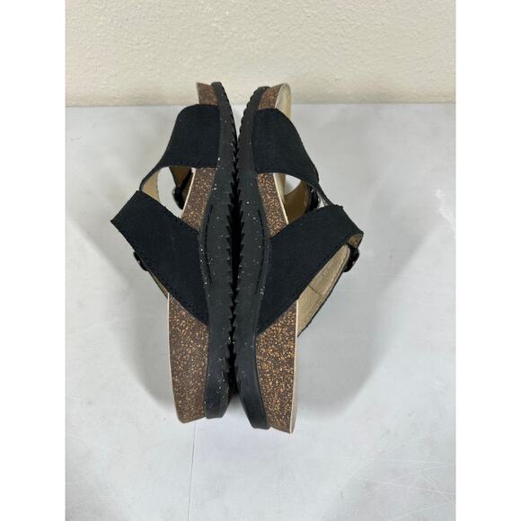 Dansko Womens DAYNA Black Suede Strappy Sandals Sz 40  /US 9.5 10 - Picture 4 of 6